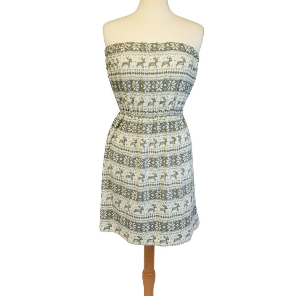 Holiday Deer Sweater Dress